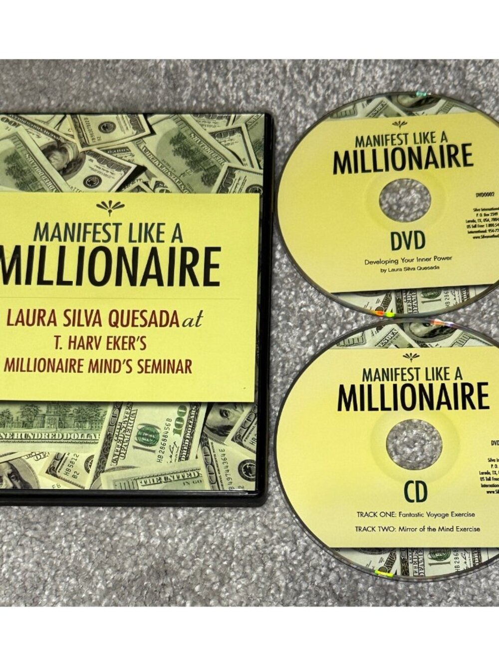 Manifest Like A Millionaire Laura Silva Quesada Millionaire Mind 1 CD & 1 DVD